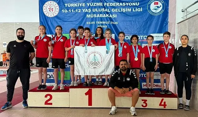 Körfez Gençlerbirliği yüzmede 21'i birincilik olmak üzere 29 madalya kazandı