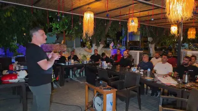 Nazilli'de motosiklet tutkunlarına NAFAD'dan ilk yardım eğitimi