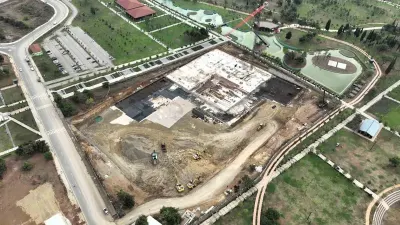 Gebze Millet Bahçesi Camii İnşaatında Çalışmalar Sürüyor
