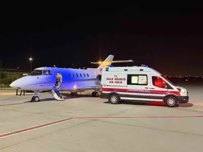 50 günlük Eylül bebek, ambulans uçakla Batman'dan Konya'ya sevk edildi