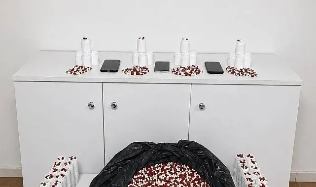 Baskında 25 bin 500 sentetik hap ele geçirildi