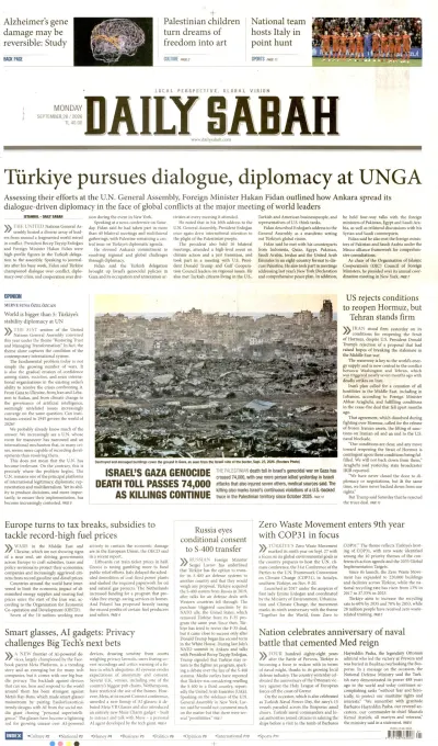 Daily Sabah manşeti