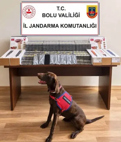 Bolu'da Yolcu Otobüsünde Binlerce Kaçak Ürün Ele Geçirildi