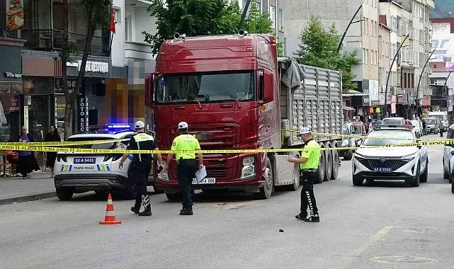 Ordu'da tırın çarptığı yaya ağır yaralandı