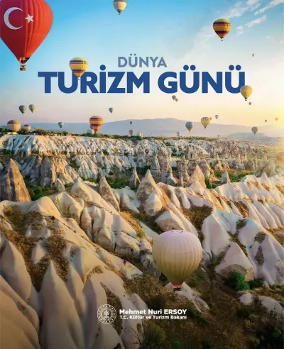 Bakan Ersoy'dan Dünya Turizm Günü'ne Özel Kapadokya Paylaşımı