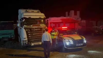 Şanlıurfa'da sahte plaka takılı tır yakalandı: Sürücüye 140 bin lira ceza