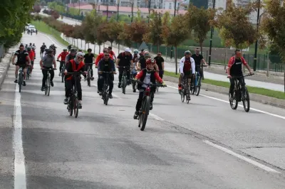Sivas'ta 'Türkiye Pedallıyor' Etkinliğiyle Bisikletseverler Buluştu