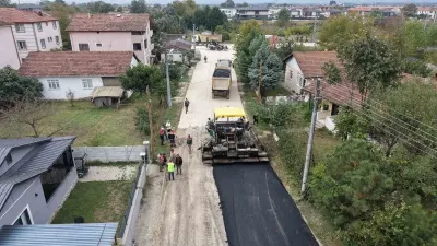 Düzce'de Ulaşım Altyapısı İçin 48 Bin Ton Asfalt Döküldü