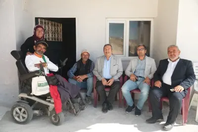 Darende Belediye Başkanı Alican Bozkurt'tan Sanatsever Hasan Avcı'ya Ziyaret
