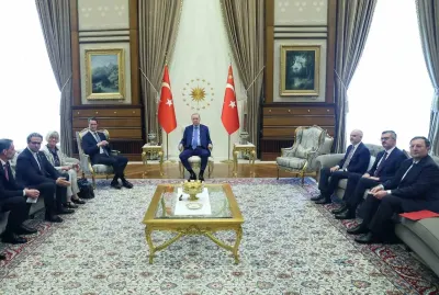 Cumhurbaşkanı Erdoğan, Almanya Kuzey Ren-Vestfalya Başbakanı Wüst'ü Külliye'de Ağırladı