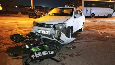 Samsun'da Otomobil ile Motosiklet Çarpıştı: 3 Yaralı ve Ağır Cezalar