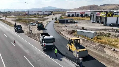Melikgazi Belediyesi Metalsan Sanayi Sitesi'ndeki Asfalt Çalışmalarını Bitirdi