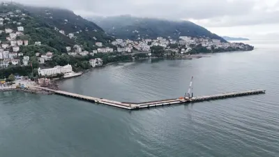 Ordu Atatürk Rıhtımı'nda 140 Metrelik Genişletme Çalışmalarında Sona Yaklaşıldı
