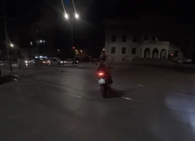 Eskişehir'de Ters Yöne Giren Motosikletlinin O Anları Kamerada