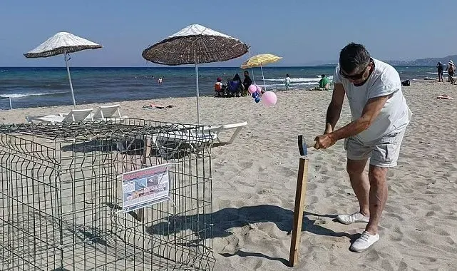 Kuşadası'nda caretta carettalardan umutlandıran yuva