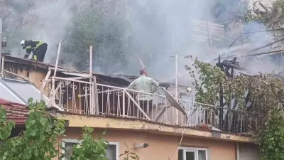 Amasya'da Pekmez Ocağından Çıkan Yangını Muhtar Haber Verdi