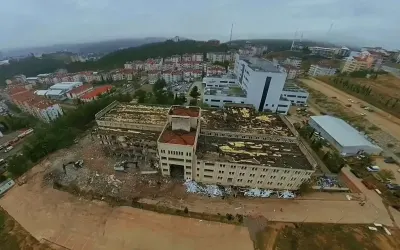 Sinop'ta Atıl Durumdaki Eski Hastane Binası Yıkılıyor