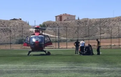 Darende'de Kalp Krizi Geçiren Hasta Hava Ambulansıyla Malatya'ya Nakledildi