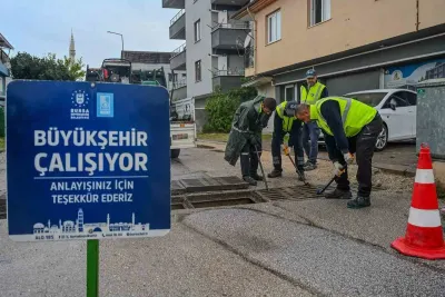 Bursa Büyükşehir Belediyesinden Yoğun Yağış ve Olumsuz Hava Şartlarına Karşı Teyyakkuz