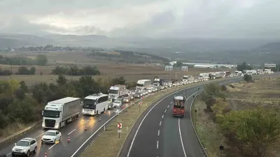 Kemikli Rampaları Yol Çalışması Nedeniyle İstanbul Yönünde Kilitlendi