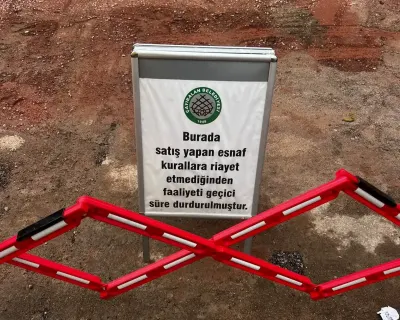 Yozgat'ta Pazar Yerinde Uygunsuz Davranış Sergileyen Esnafa 1 Ay Satış Yasağı