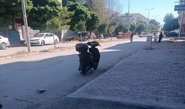 Devrilen elektrikli bisikletin sürücüsü yaralandı