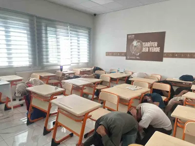 Adıyaman Çelikhan'da Gerçeğini Aratmayan Deprem ve Yangın Tatbikatı