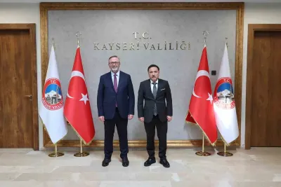 Kültür ve Turizm Bakan Yardımcısı Dr. Coşkun Yılmaz'dan Kayseri Valisi Gökmen Çiçek'e Makam Ziyareti