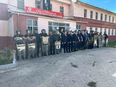 Ermenek M Tipi Cezaevinde OHAL ve Güvenlik Tatbikatı Yapıldı