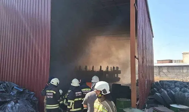AR-GE dönüşüm fabrikasında çıkan yangın söndürüldü