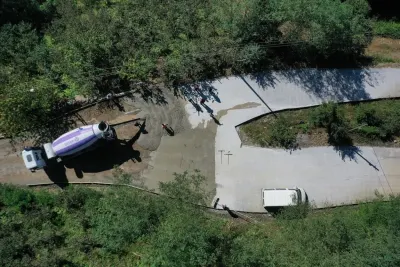 Ordu'da Beton Yol Çalışmaları Kabadüz'de Sürüyor
