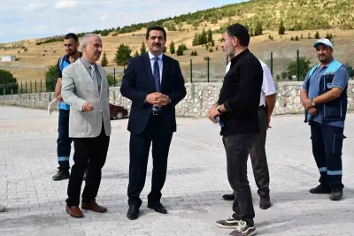 BATTALGAZİ BELEDİYE BAŞKANI BAYRAM TAŞKIN YENİKÖY HAYVAN BARIŞAĞINI İNCELEDİ