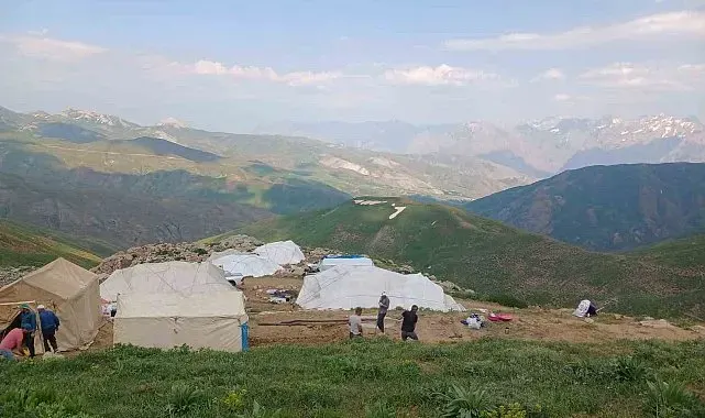 Durankaya yaylalarında çadırlar kuruldu