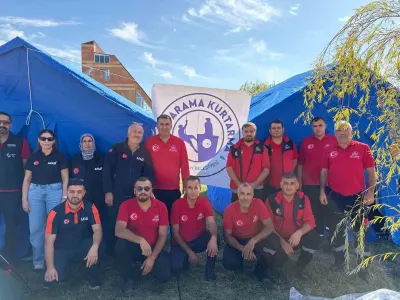 Adıyaman Belediyesi Arama Kurtarma Ekibi Van'daki Kampı Üç Dereceyle Kapattı