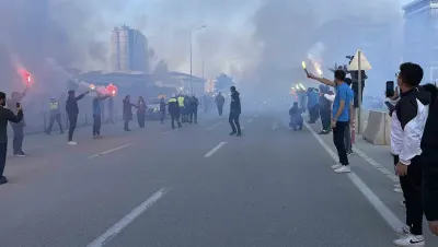 Konya'da Filistin Milli Takımı'na Coşkulu Karşılama