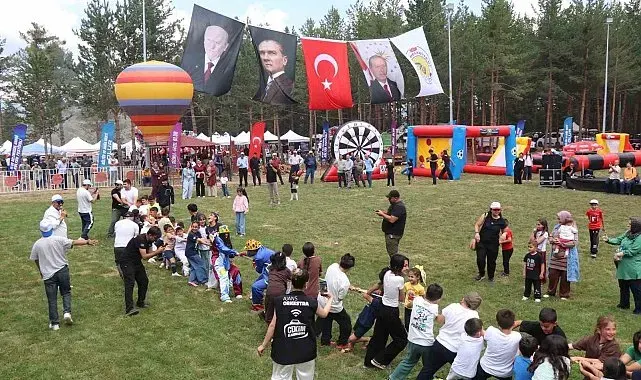 Olur Akdağ Festivali büyük coşkuyla başladı, çocuklar doyasıya eğlendi