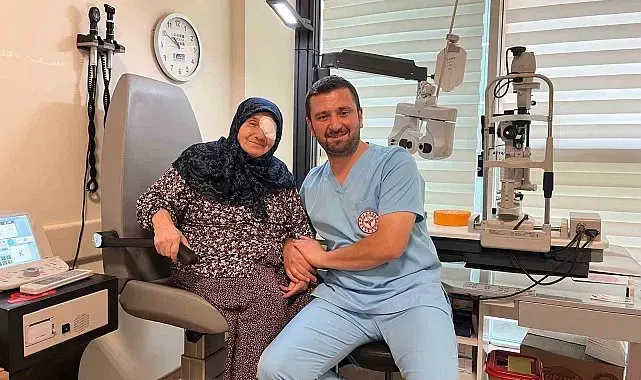 Gözlerine ışığı bu kez doktor torunu verdi