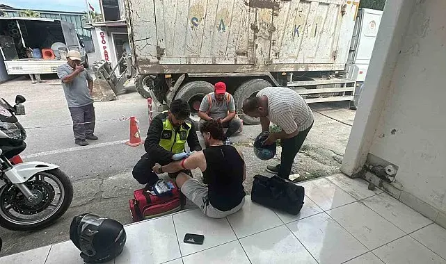 Samsun'da motosiklet kazası: 1 yaralı