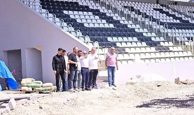 Aydın'da 6 bin kişilik Adnan Menderes Stadyumu'nun yapımı sürüyor