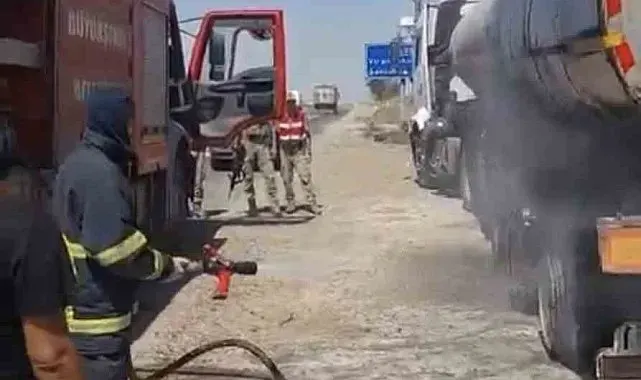 Mardin'de tanker yangını söndürüldü