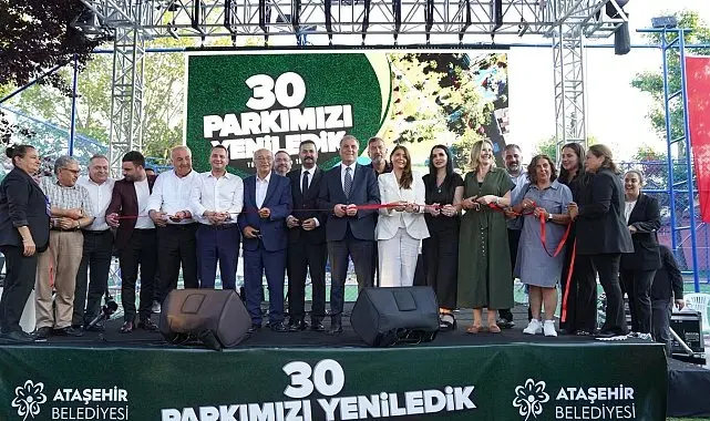 Ataşehir'de yenilenen 30 parkın açılışı yapıldı