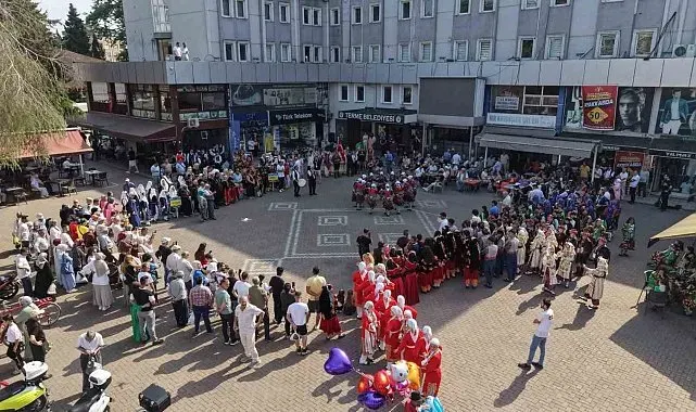 Terme'de halk oyunları şenliği başladı