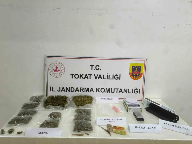 İstanbul'dan Tokat'a uyuşturucu sevkiyatına jandarma engeli
