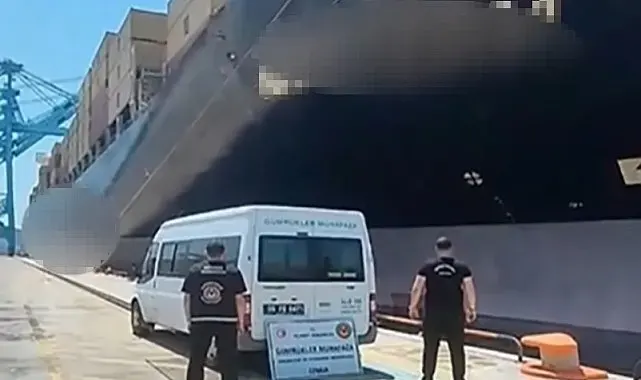 İzmir'de gemide yaklaşık 200 ton kaçak akaryakıt ele geçirildi