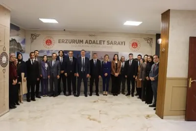 Hâkimler ve Savcılar Kurulu heyeti Erzurum Adliyesi'nde incelemelerde bulundu