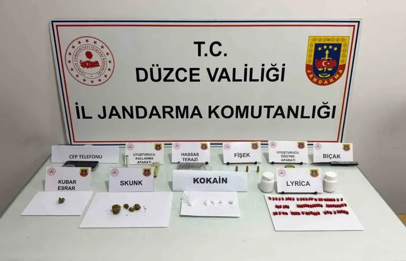 Düzce'de jandarmadan uyuşturucu baskını: 1 şüpheli tutuklandı