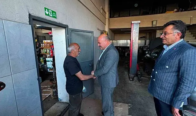 Kars'ta AK Parti Teşkilatından Sanayi Sitesi esnafına ziyaret