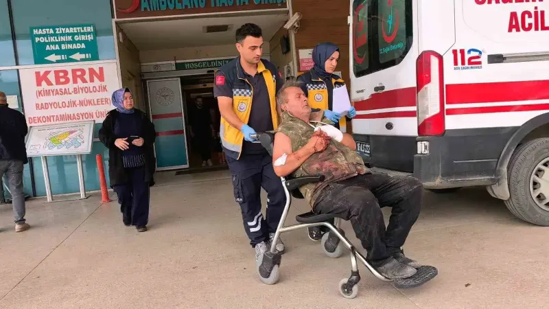 Bursa'da Odun Keserken Elini Motorlu Testereye Kaptıran Yaşlı Adam Yaralandı