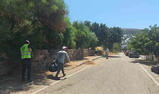 Bodrum'da ot temizliği çalışmaları Haziran ayı boyunca aralıksız sürdü