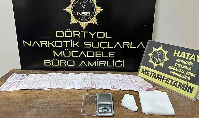 Erzin'de 250 gram metamfetamin ele geçirildi